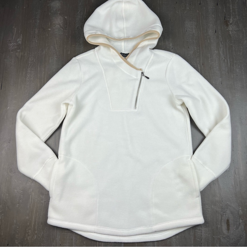 Susan Graver Weekend XS Polar Fleece Pullover Top Hooded